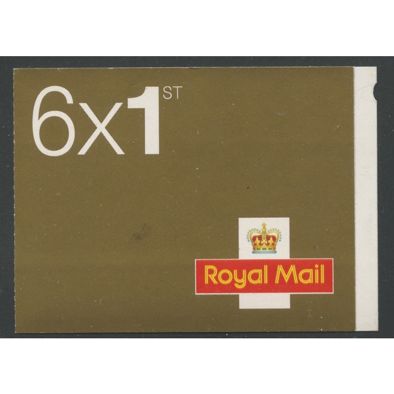 MB4 2002 6 x 1st class stamps barcode booklet - Self Adhesive - No Cylinder