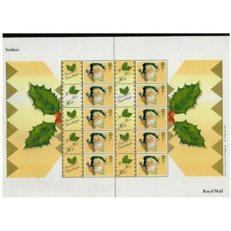 LS02a LS03a GB 2001 Consignia pair of Smiler sheets UNMOUNTED MINT MNH
