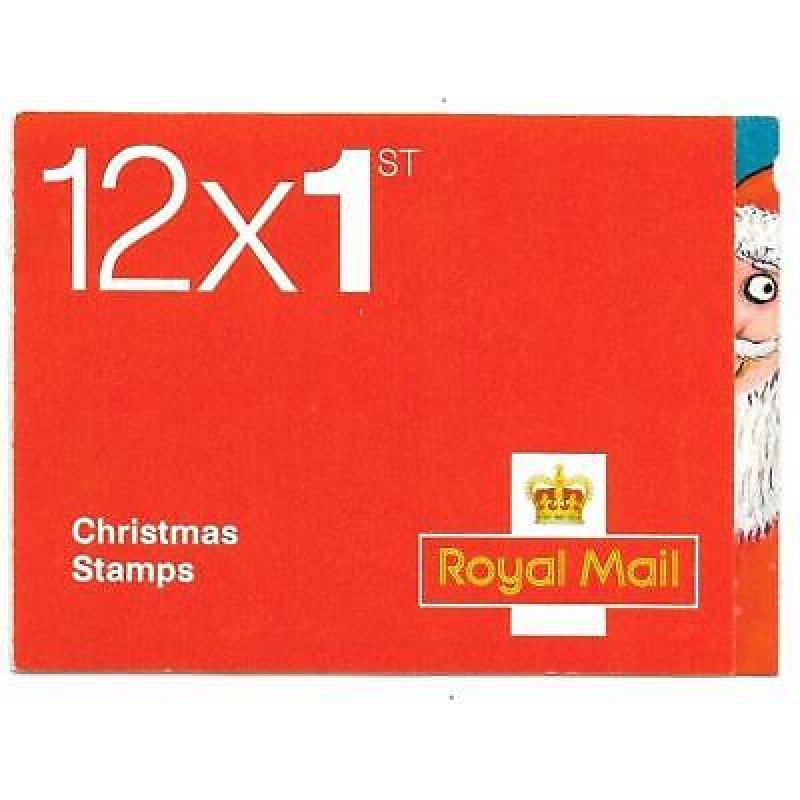 LX44 2012 Christmas Barcode Booklet - 12 x 1st Class - Cylinder W1W1W1W1W1