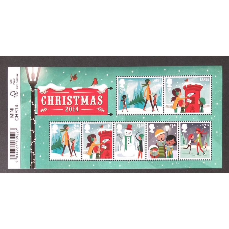M3657 2014 Christmas Miniature Sheet - UNMOUNTED MINT