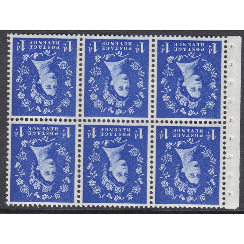 SB41a Wilding booklet pane Blue Cream perf type Ie(Top) UNMOUNTED MNT