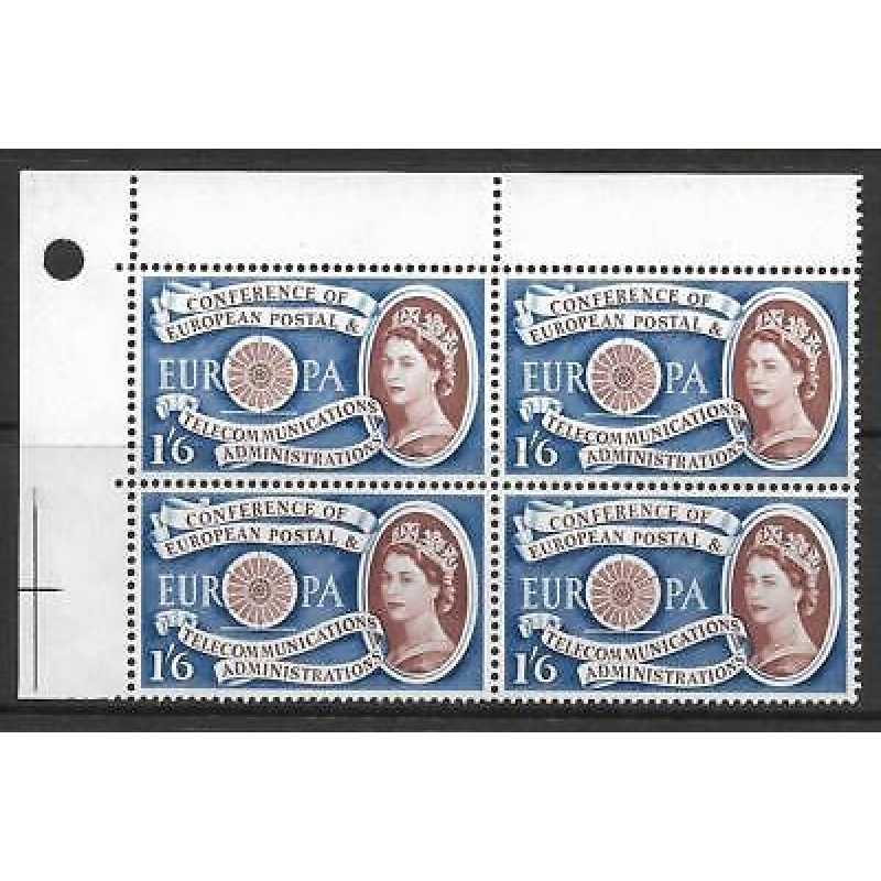 Sg 622a 1960 CEPT Europa 1 6 - Listed Flaw - Broken Diadem - UNMOUNTED MINT
