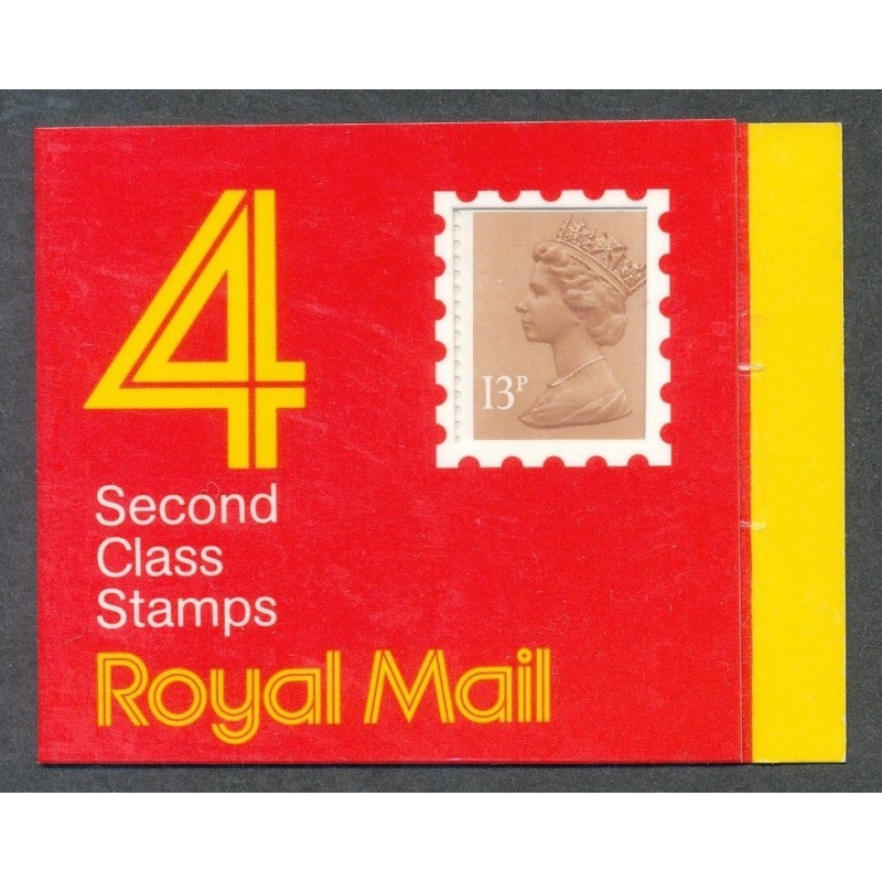 GA1 1987 4 x 2nd Window Square tab Code E Barcode Booklet - No Cylinder