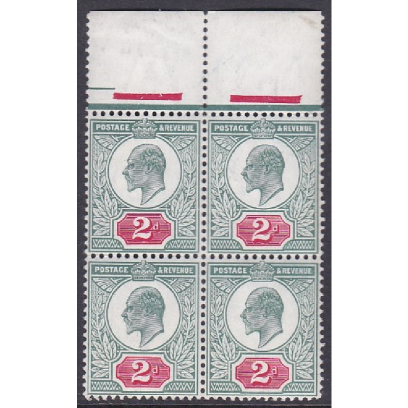 Sg 229 M12(2) 2d Dull Blue Green  Carmine chalky De La Rue UNMOUNTED MINT