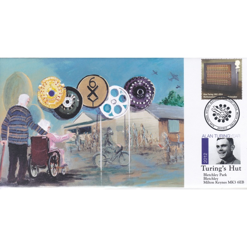 2012 Alan Turing Year Bletchley Park HUT First Day Cover no. 390   500