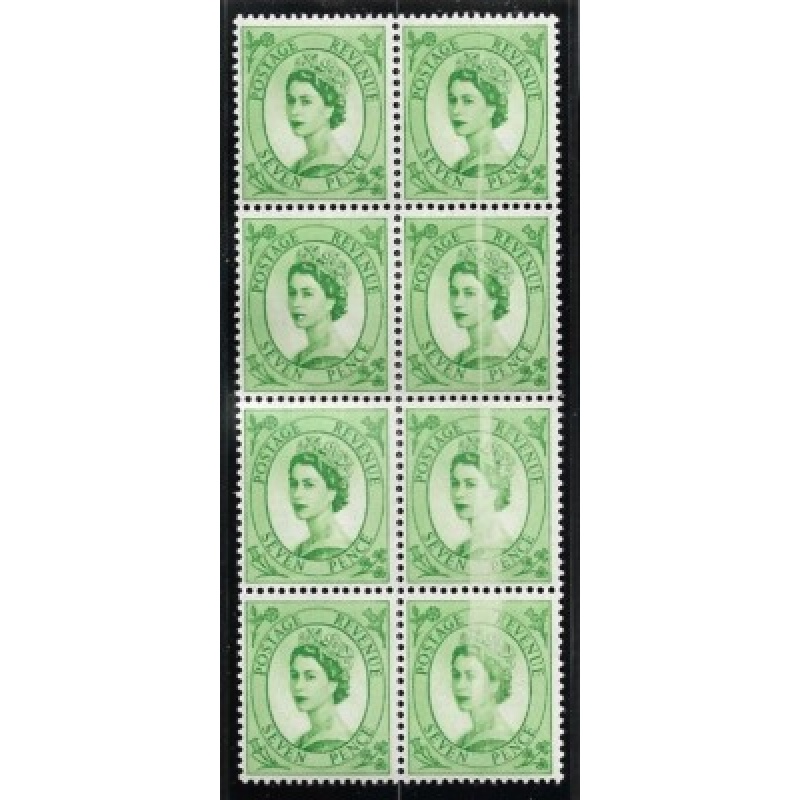 S116 7d Wilding Wmk crowns with Dr Blade Flaw UNMOUNTED MINT