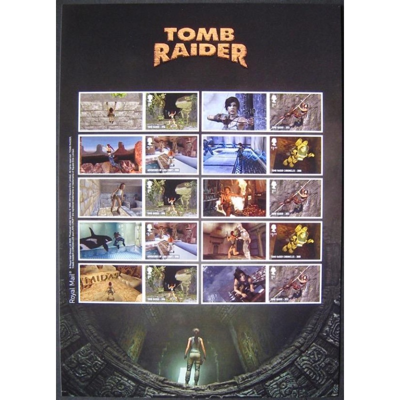 LS121 GB 2020 Tomb Raider Smiler sheet UNMOUNTED MINT