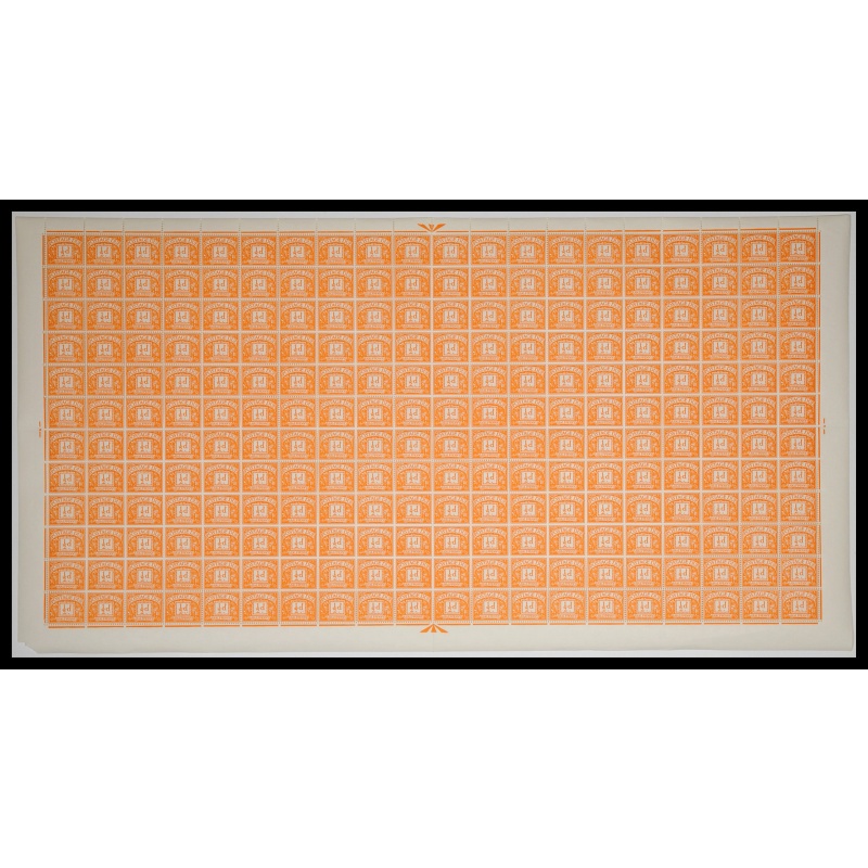 Sg D56 d Orange QE II Multi Crowns Full sheet of Postage Dues UNMOUNTED MINT