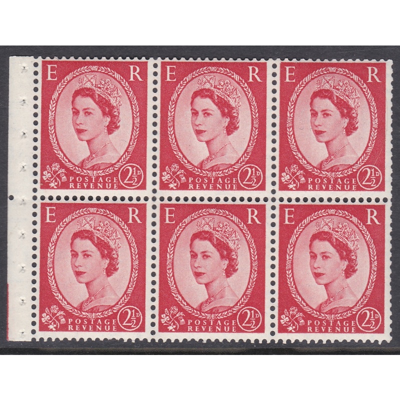 SB80 Wilding booklet pane Tudor Crown perf type Ie Middle UNMOUNTED MNT MNH