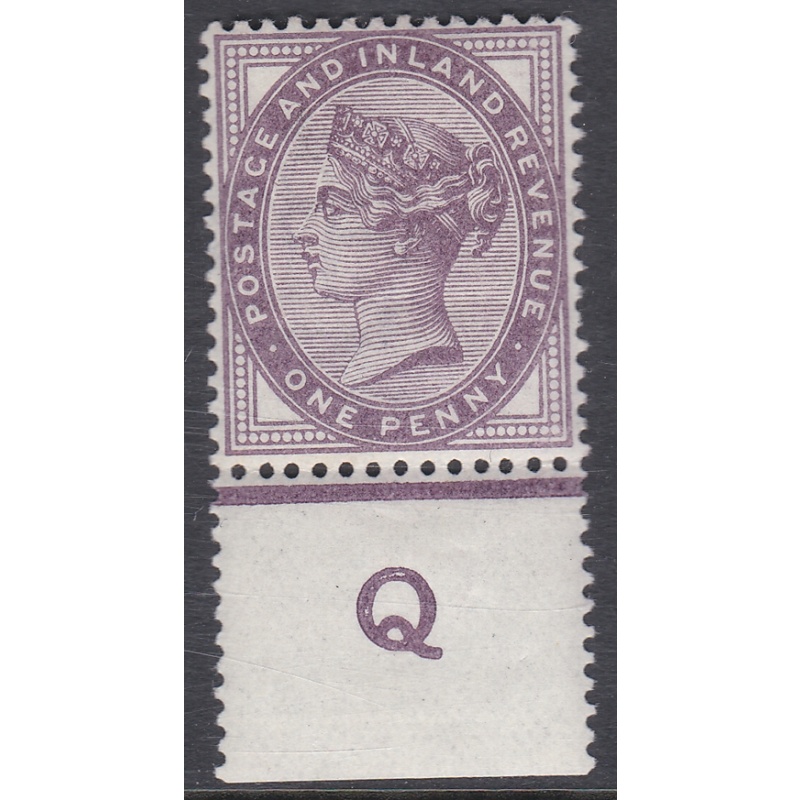 1d lilac control Q perf single UNMOUNTED MINT