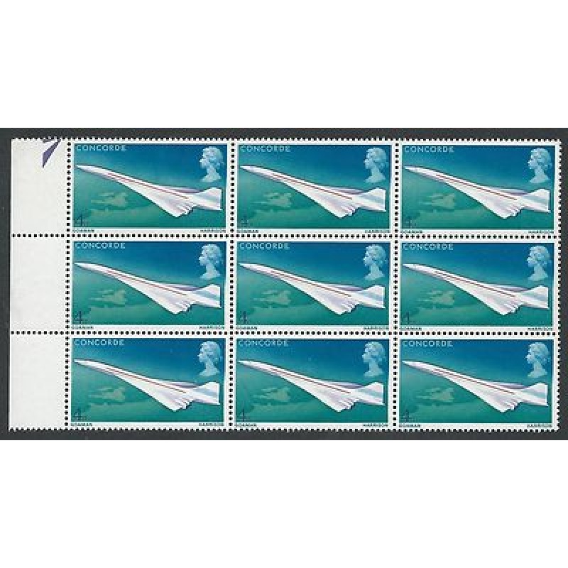 1969 Concorde 4d - Listed Flaw - Oil Slick R13 2 - UNMOUNTED MINT