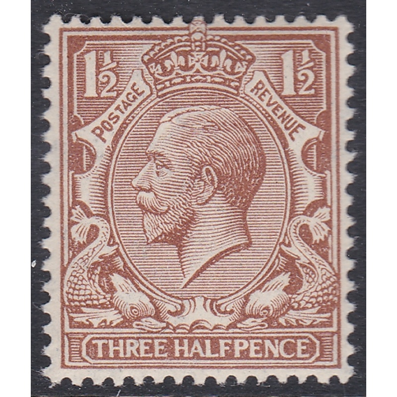 N18(9) 1d Pale Brown single Royal Cypher w  RPS cert U M (240160)