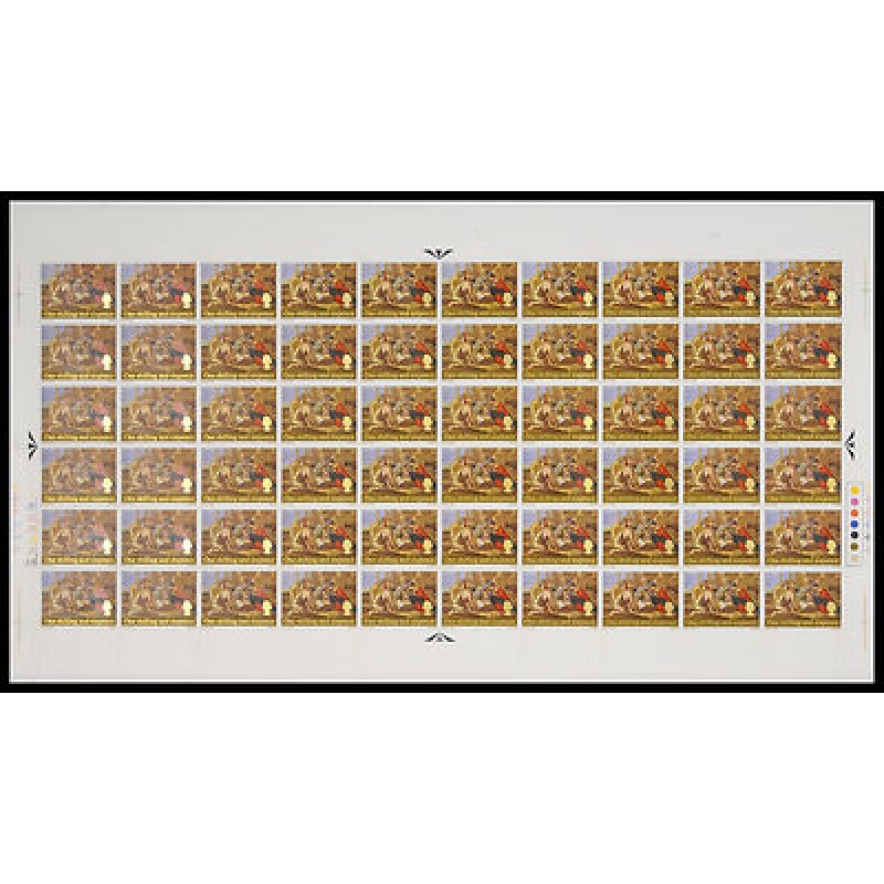 1967 Christmas 1 6 Complete Sheet No dot UNMOUNTED MINT MNH.