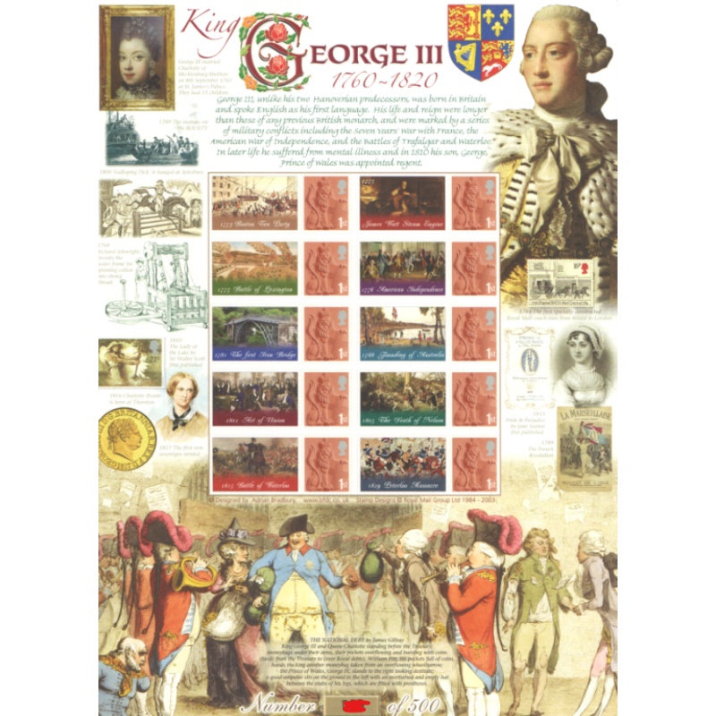 BC-392 2012 History of Britain 86 George III No. 136 sheet U/M