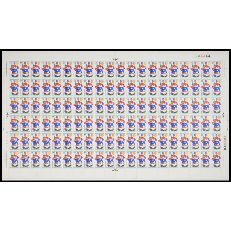 1968 1 6 Xmas No dot FULL SHEET UNMOUNTED MINT