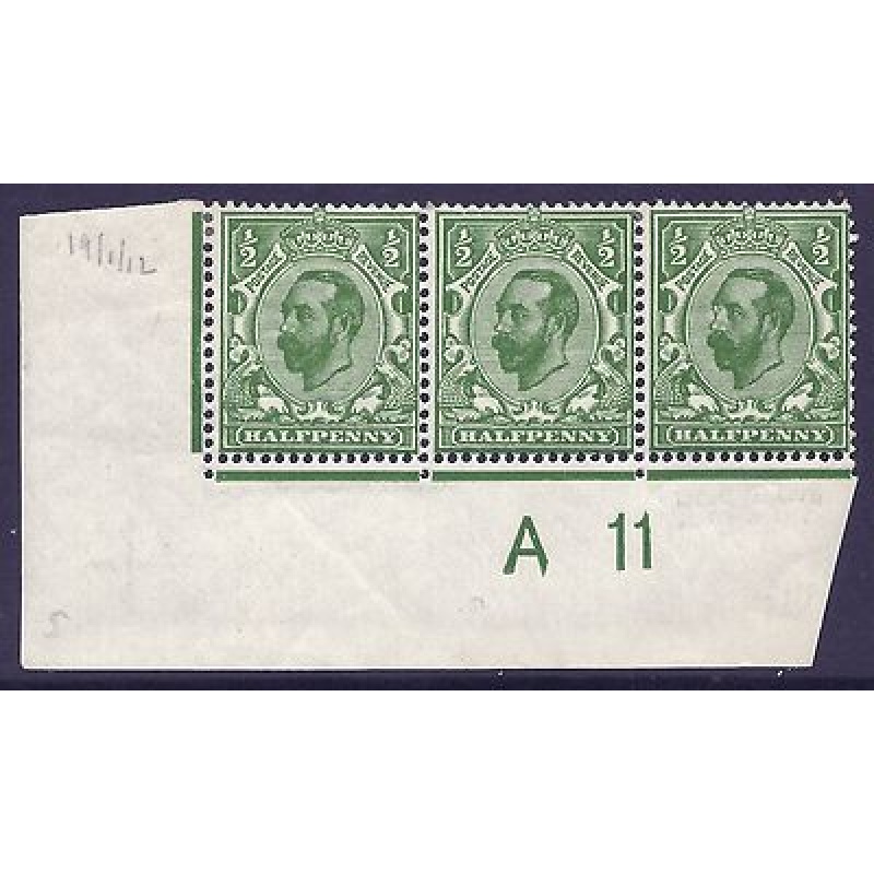 sg 324var d Green Control A 11 with unlisted error Lightly mounted mint