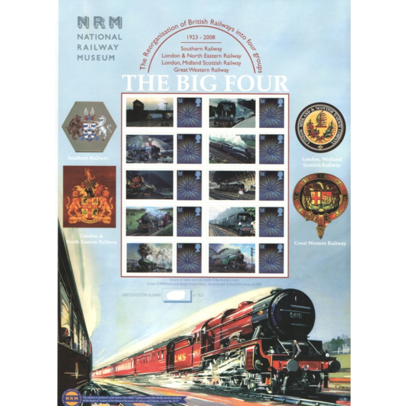 BC-126 2008 The Big Four No. 1005 smiler Sheet  UNMOUNTED MINT