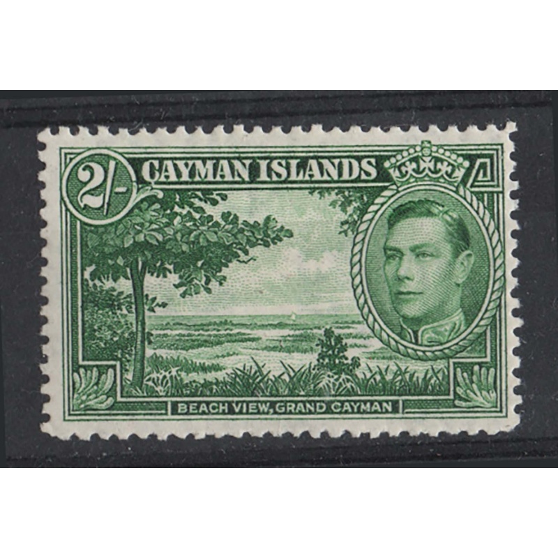 Cayman Is 1938 2s deep green sg124a very fine mint