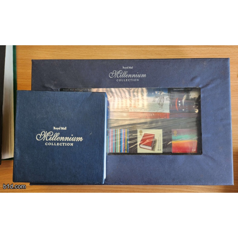Royal mail millenium boxed set jan1999-jan2001 complete MINT