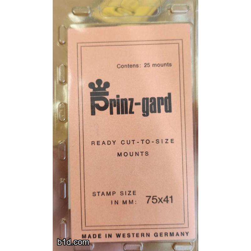 Prinz GARD 25 x 75x41mm mounts CLEAR sealed pack