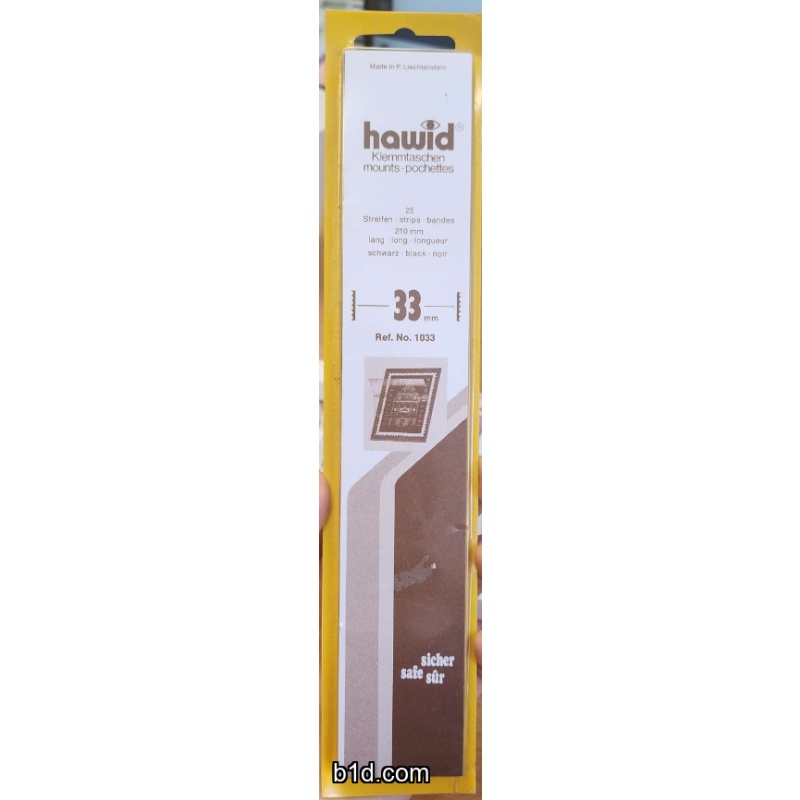 Hawid 25 210x33mm mounts BLACK SEALED pack