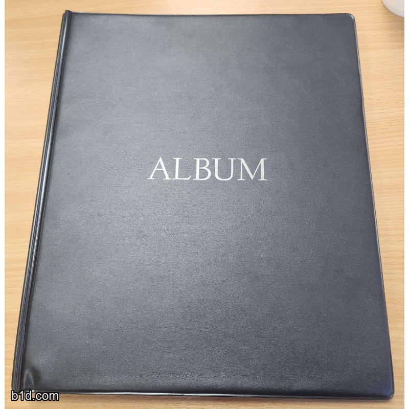 Black album 4 rings with 30 x 7 slot pages(Double sided)