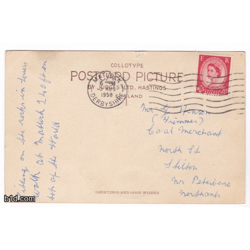 Lovers walk Matlock Bath Postcard Used