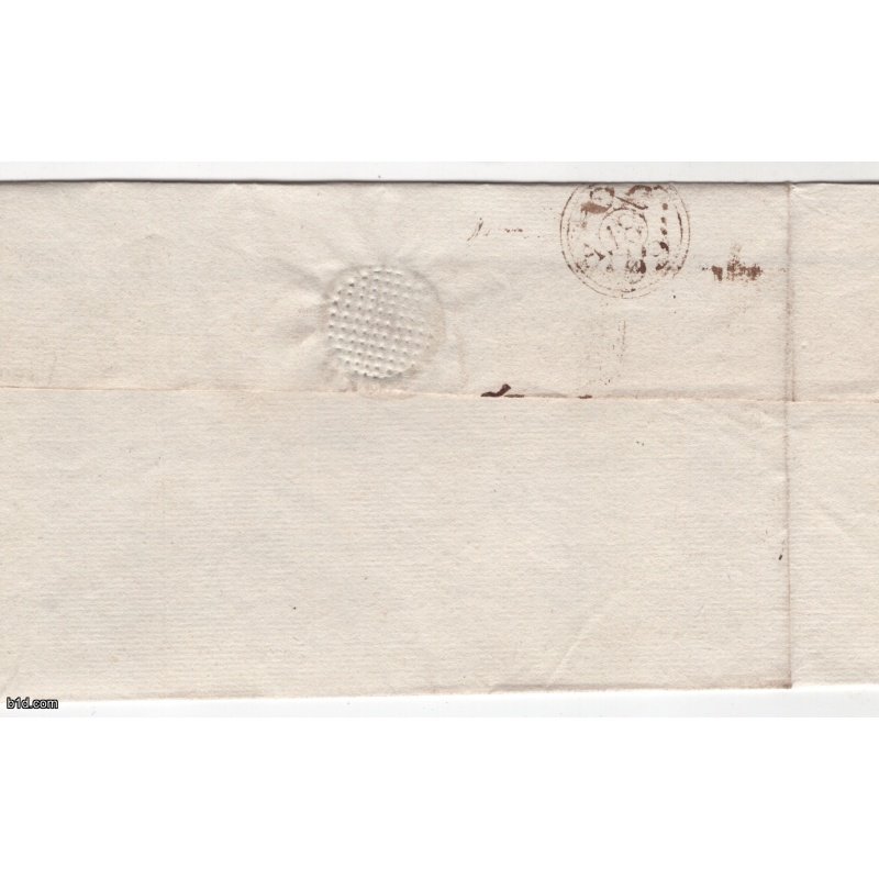 1799 OC 19 Prestamp folded entire to Wisbeach