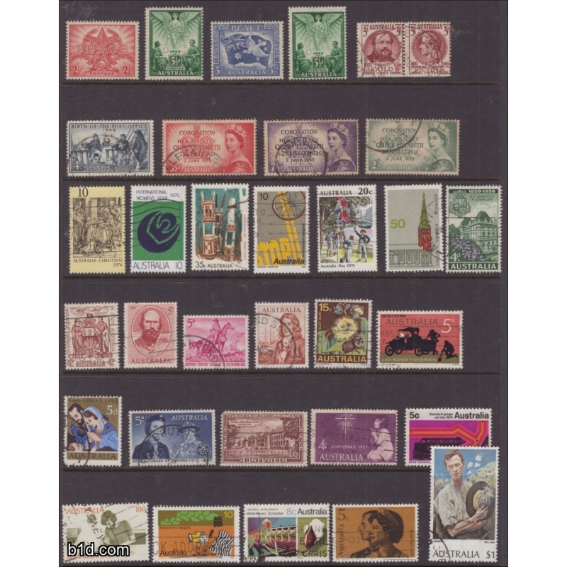 Lot of used Australia see scans for details