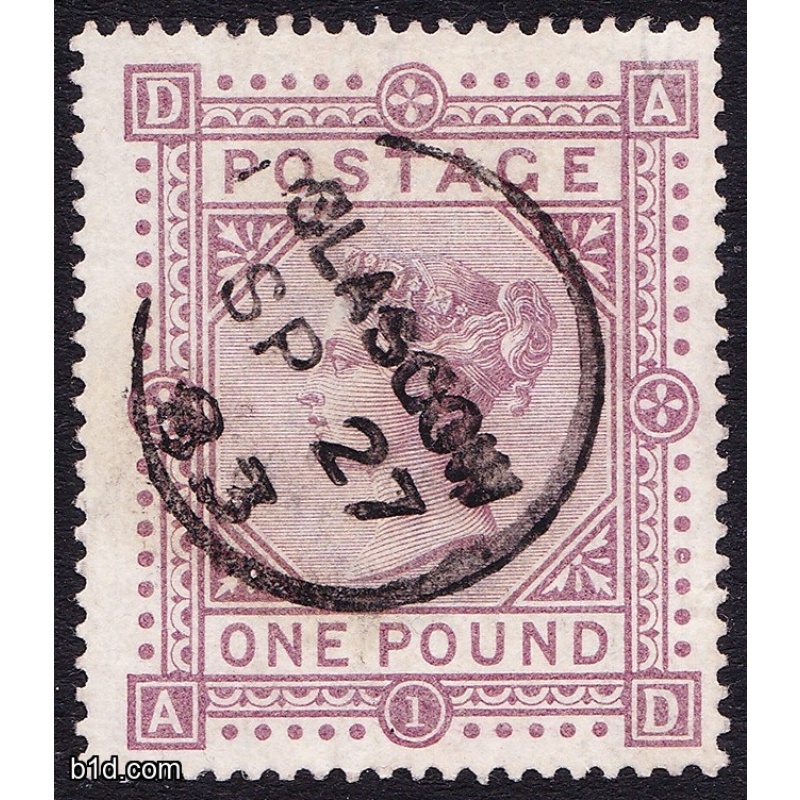 SG 136 £1 BROWN-LILAC (AD)